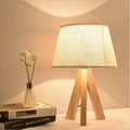 Wooden Tripod Lamp