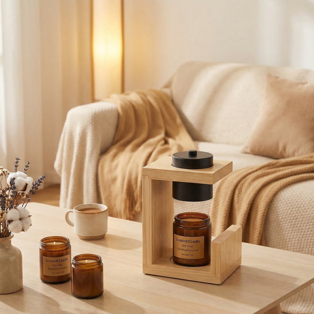 Wooden Candle Holder