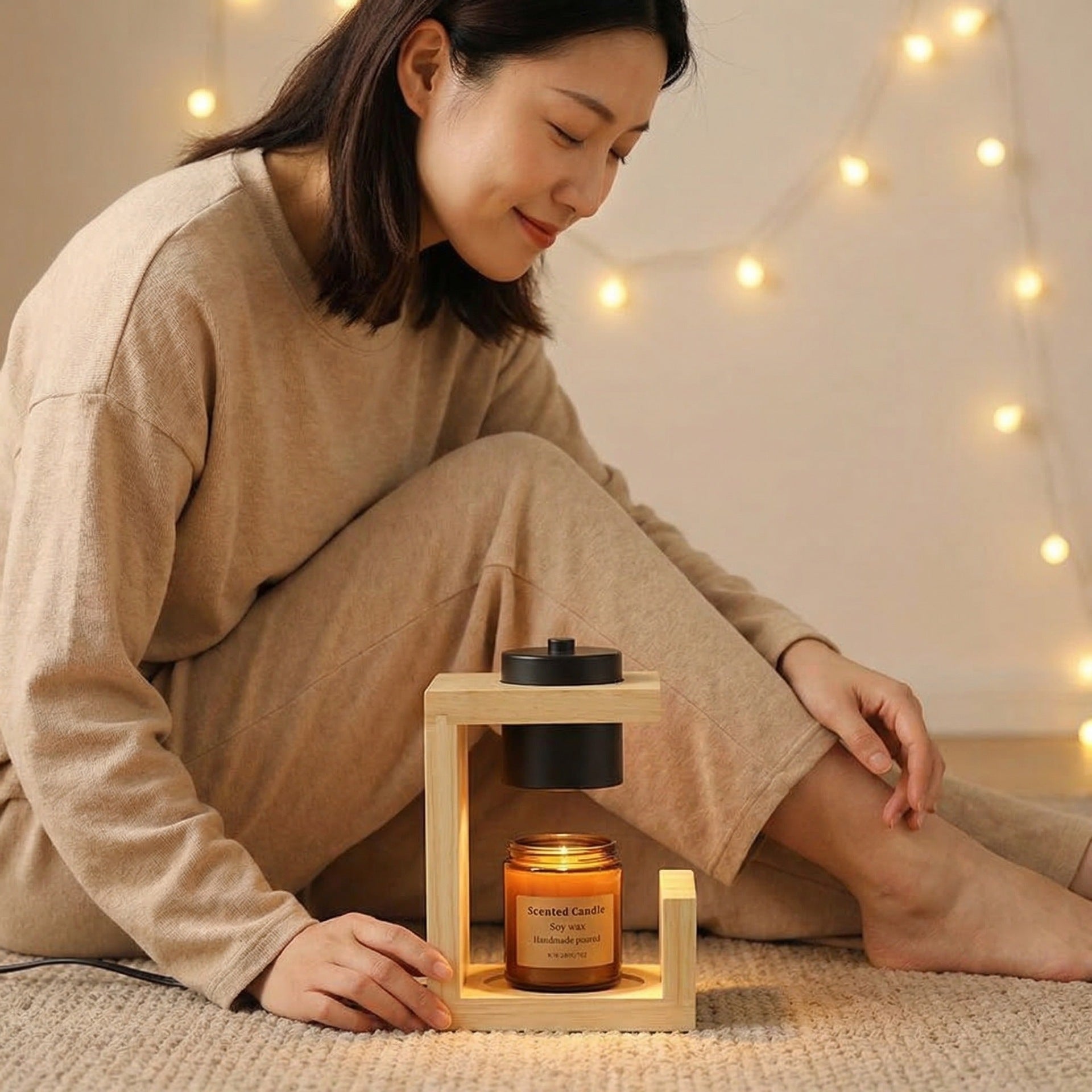 Wooden Candle Holder