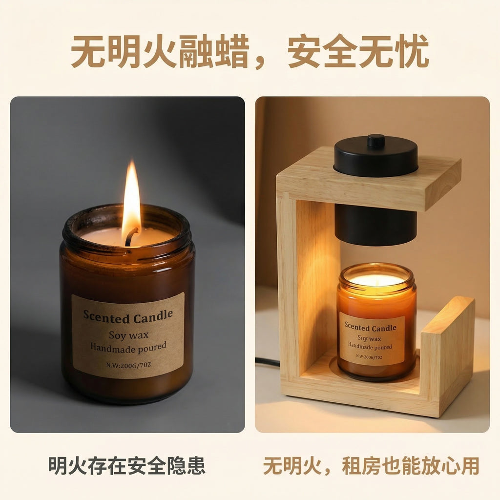 Wooden Candle Holder