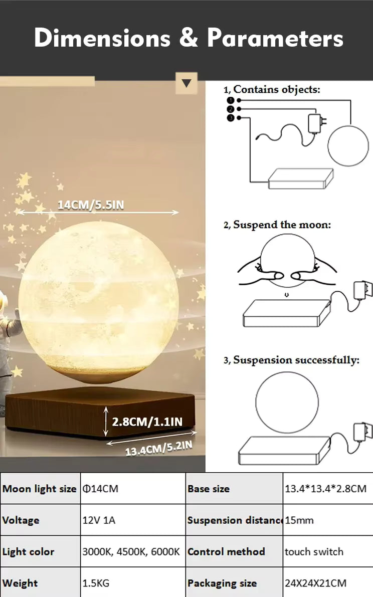 Magnetic Levitation Lamp